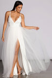 Graciela Heat Stone Tulle Gown
