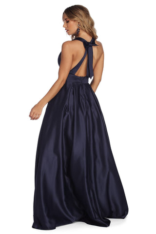 Elle Formal Satin Ball Gown