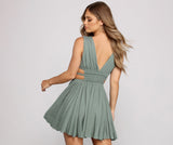 Lovely In Linen Sleeveless Skater Dress