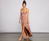 Effortless Style Tie-Front Maxi Dress