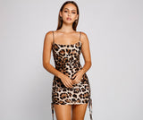 Stylish Stunner Open Back Leopard Mini Dress