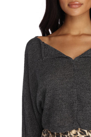 Lounge Around Pullover Crop Top