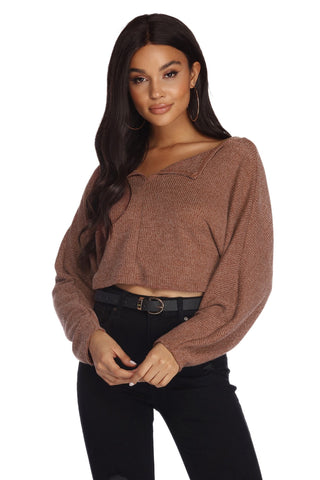 Lounge Around Pullover Crop Top