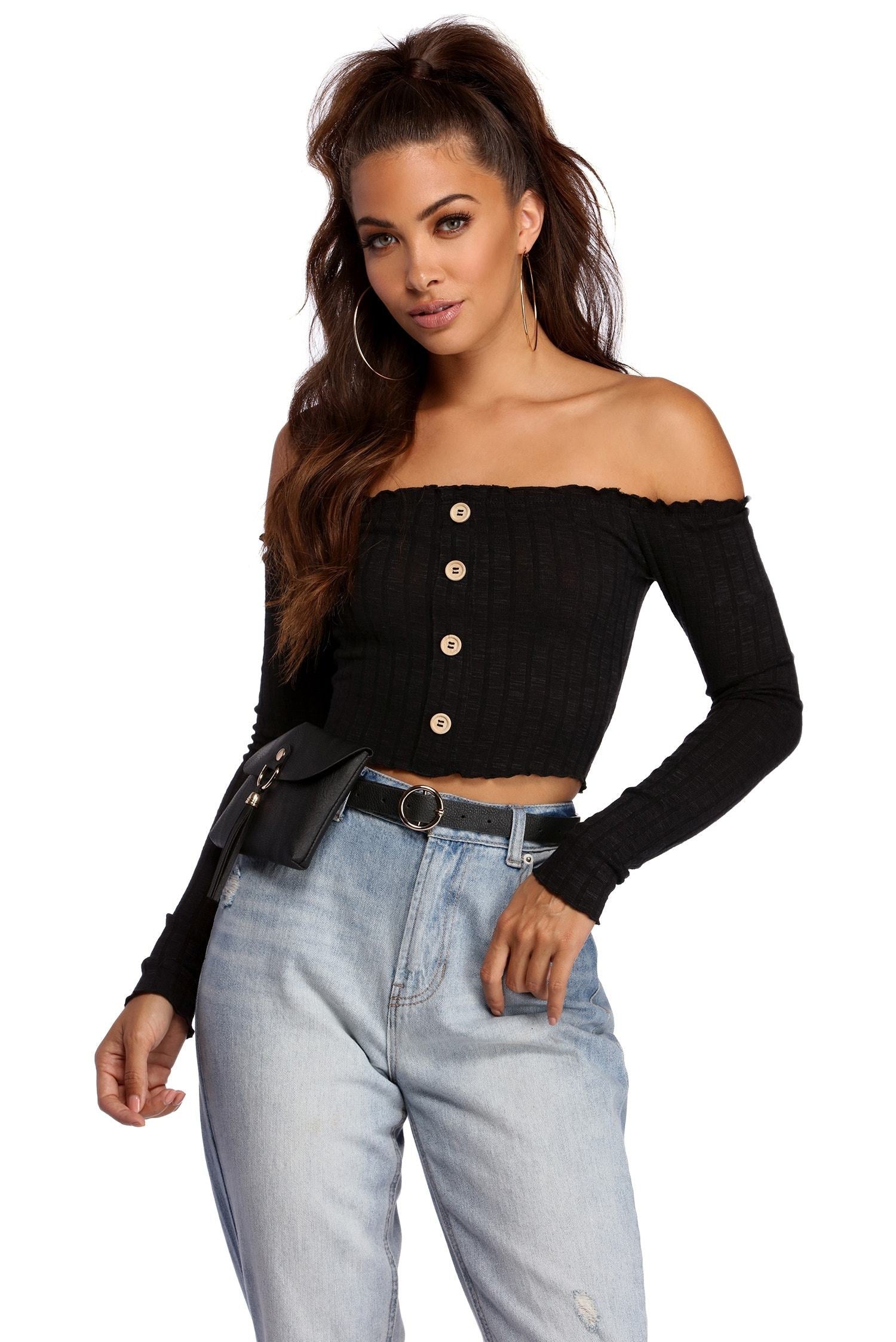 Get Stylish With Knit Crop Top