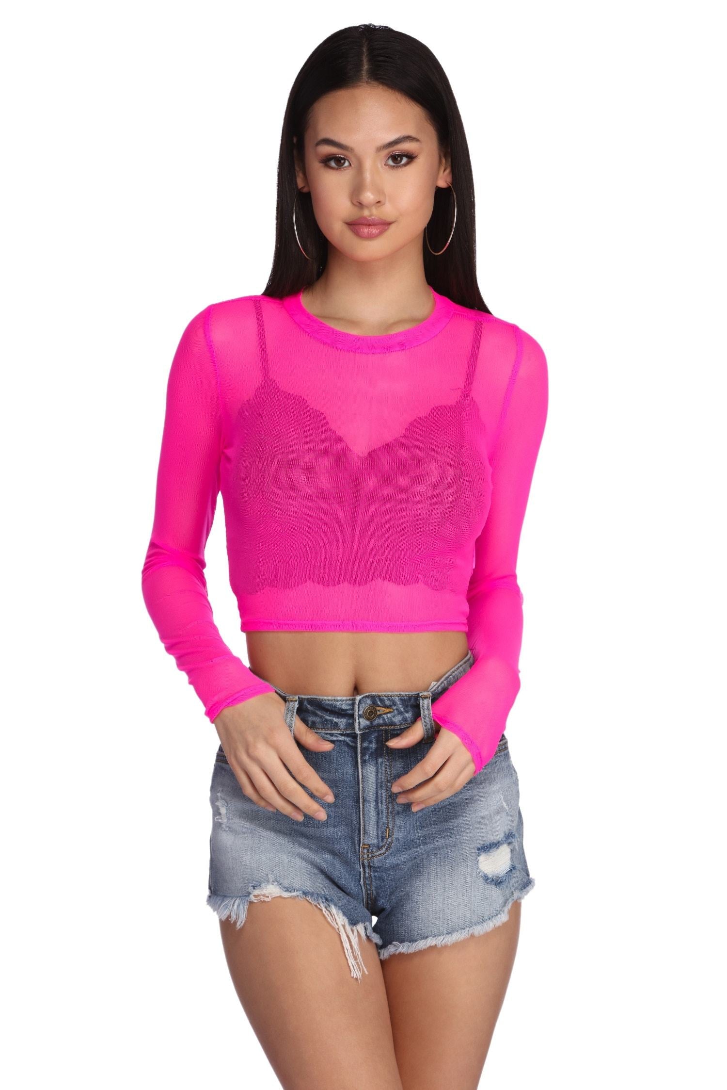 Mesh With The Best Crop Top