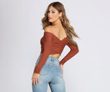 Wrapped In Style Crop Top