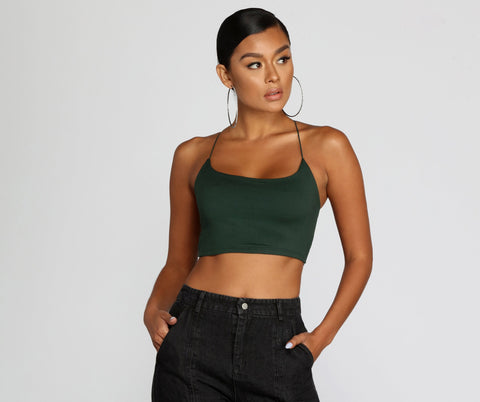 Crop Top mit Riemen im Stil