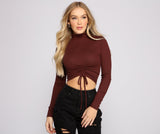 Such A Trendy Vibe Ribbed Knit Crop Top
