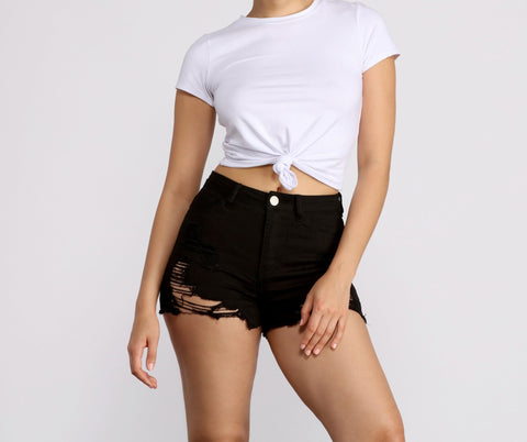 Knot So Basic Crop Top