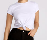 Knot So Basic Crop Top