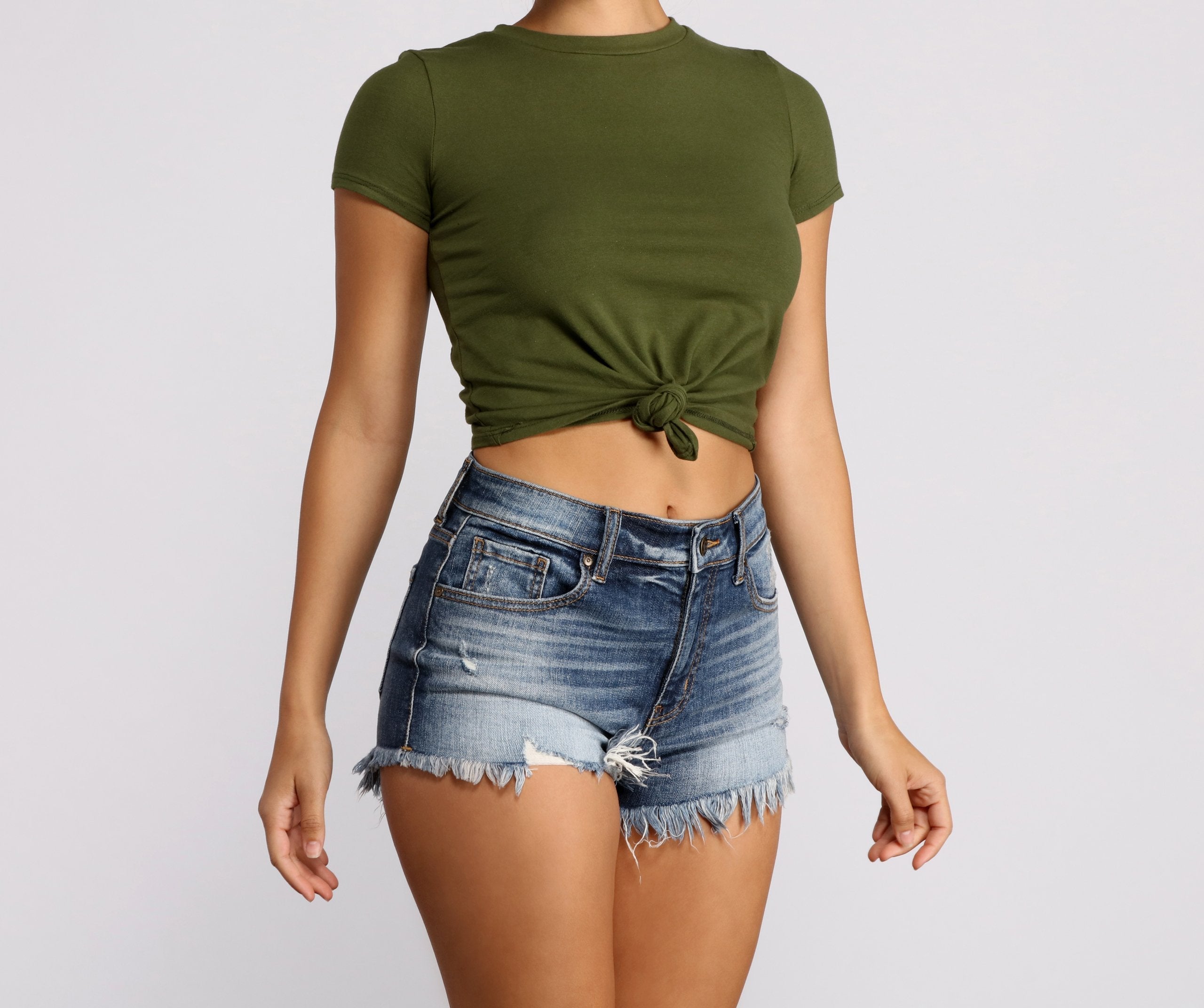Knot So Basic Crop Top