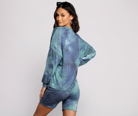 Good Vibes Oversized Long Sleeve Top