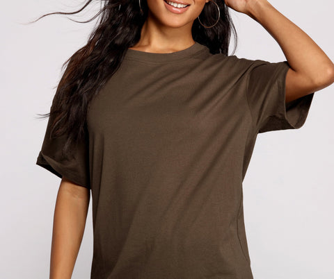 Effortless Everyday Oversize Basic Tee