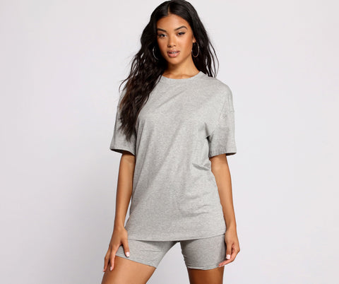 Effortless Everyday Oversize Basic Tee