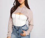 Essential Cropped Hoodie Topper