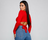 Go With It Ribbed Knit Crop Top