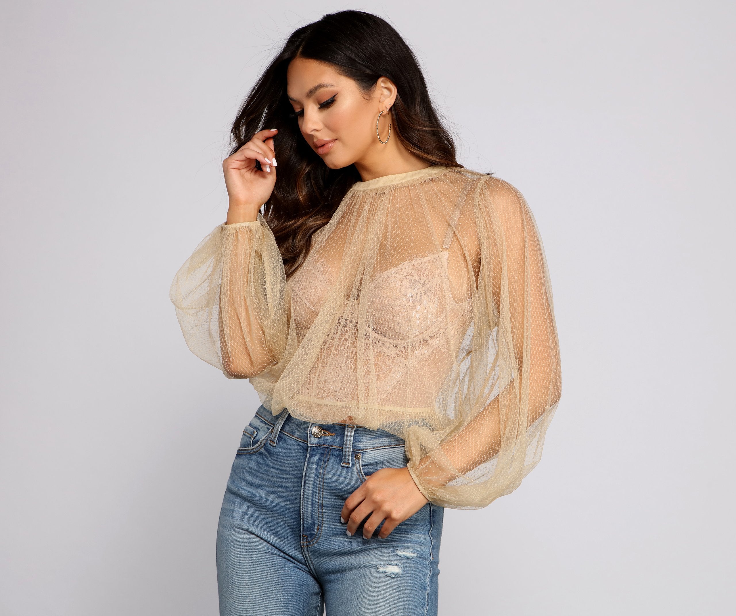 Forever Chic Sheer Woven Top