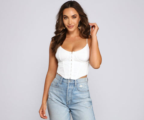 Instant Classic Corset Crop Top