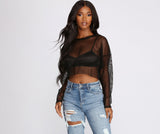 Your Move Fishnet Crop Top