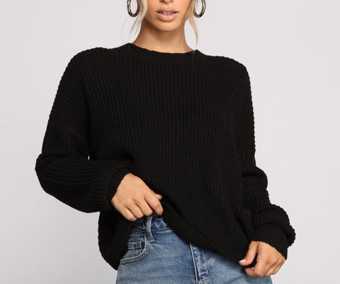 Twist and Stun – Pullover mit offenem Rücken