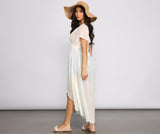 Flirty And Fluttery Chiffon High Low Duster
