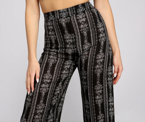 Effortless Beauty Boho Wide-Leg Pants