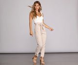 Live In Linen Ruffle Jumpsuit