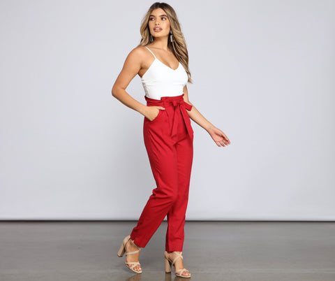 Effortlessly Stylish Tie-Waist Jumpsuit