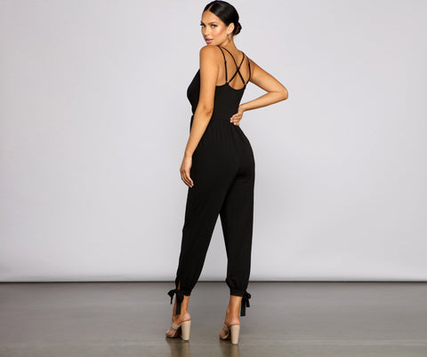 Feeling Glam And Gorgeous Sleeveless Jumpsuit