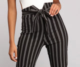 High Waist Skinny Striped Pants