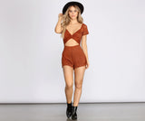 Here's The Twist Lace Romper