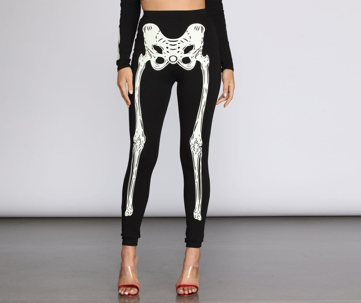 Glow-In-The-Dark-Skeleton Legging