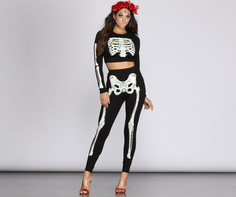 Glow-In-The-Dark-Skeleton Legging