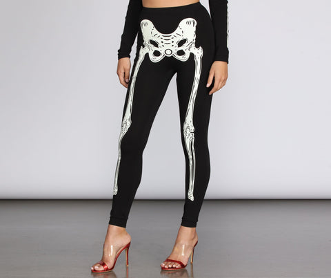 Glow-In-The-Dark-Skeleton Legging