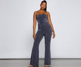 Style Icon Lace-Up Back Jumpsuit