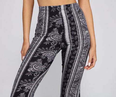 Good Vibes Paisley Flare Pants