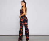 Medallion Marvel Strapless Jumpsuit