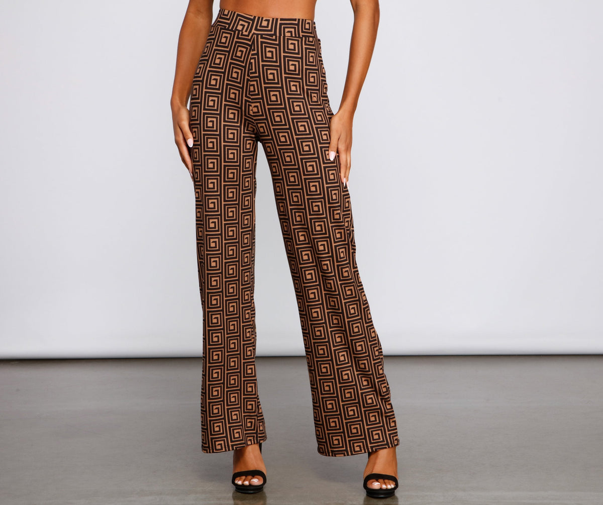 Pantalon large à l'esprit tendance et chic