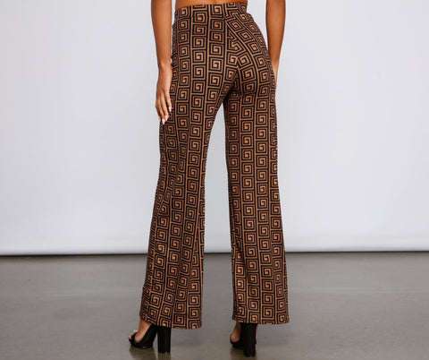 Pantalon large à l'esprit tendance et chic