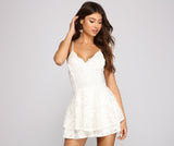 Flirty And Fab Lace Skater Romper