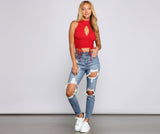 Trendy Destructed High-Rise Skinny Jeans