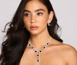 Glamorous Diva Necklace And Earrings Set