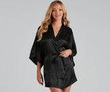 Heart Of Lace Satin Robe