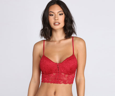 Ich liebe das gepolsterte Spitzen-Bralette