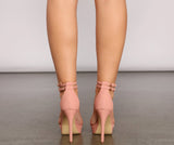 Stylish And Strappy Platform Stiletto Heels