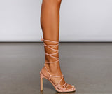 Level Up Lace Up Block Heels