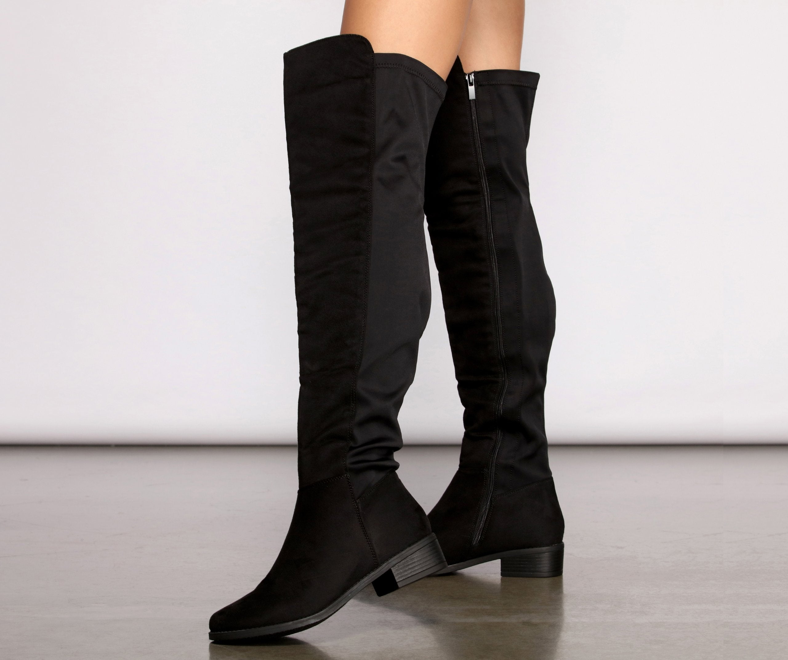 Here For It Over The Knee Flat Boots