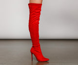 Hot Like Fire Over-The-Knee Stiletto Boots