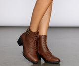 True To Me Faux Leather Booties