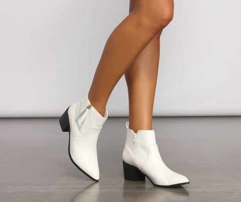 Wild Thing Block Heel Booties